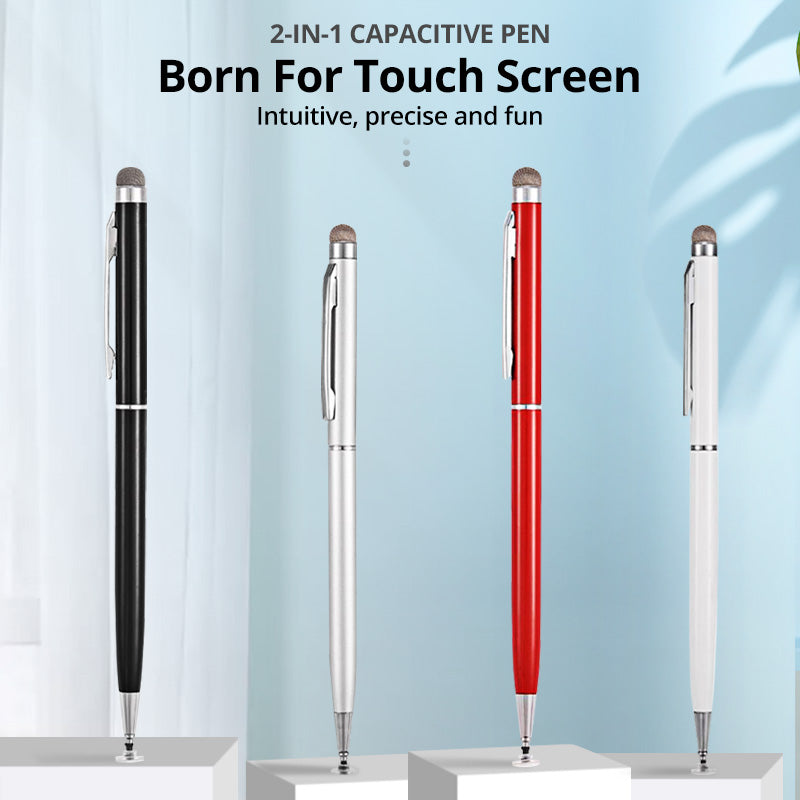Premium Universal 2-in-1 Stift für iPad/Pro/Air/Mini: 10/9/8/7/6/5/4/3 Series: iOS & Android: Kapazitiver Touch-Pen für