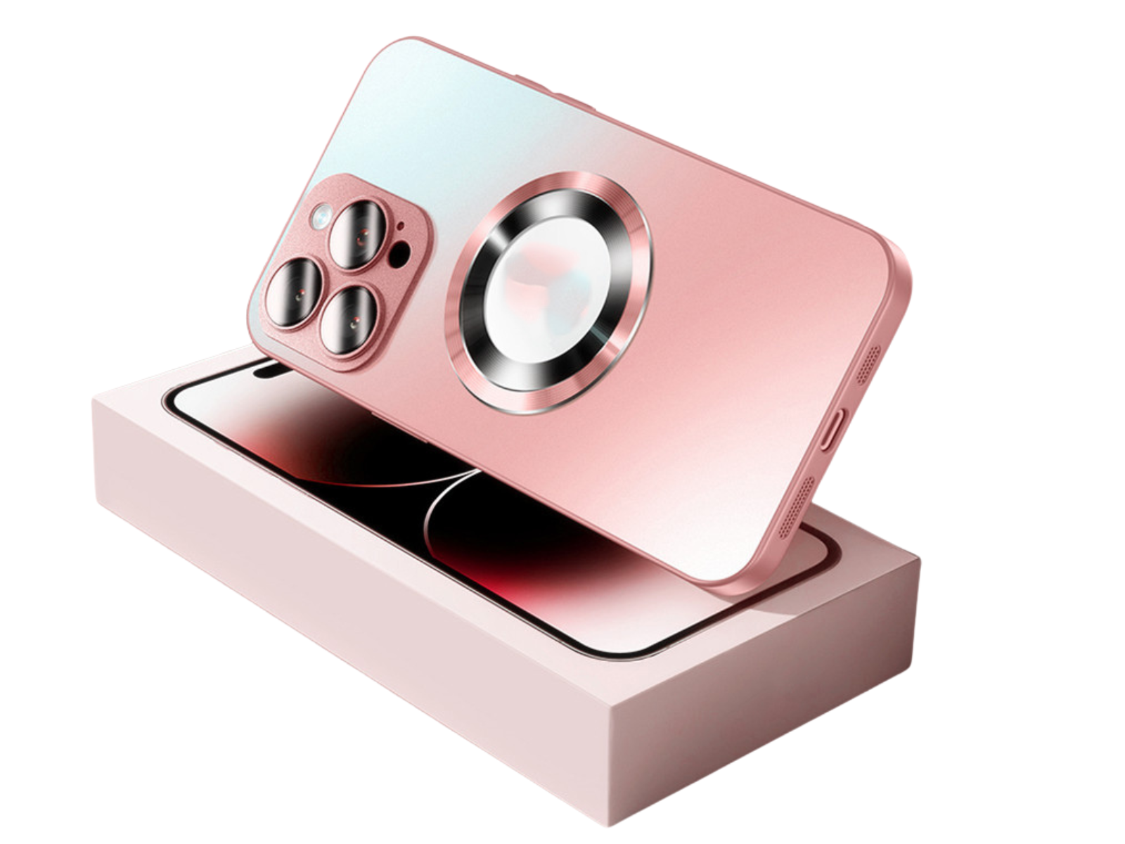 Hochwertige Matte Magnetische iPhone-Hülle mit MagSafe Case für Apple iPhone 17/17 Air, 16/16e, 15, 14, 13 Pro Max Plus | Glasobjektiv-Kameraschutzabdeckung, Panzer-Schutzhülle, Stoßfest und Stilvolle Handyhülle | Tasche in limitierter Auflage