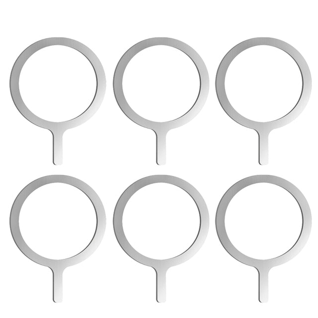 Premium MagSafe-kompatibles Metallplatten-Kabelloses Ladegerät | Smartphones, Apple iPhone, Samsung, iOS & Android Magnetisches Schnellladegerät Zubehör-4er-Set