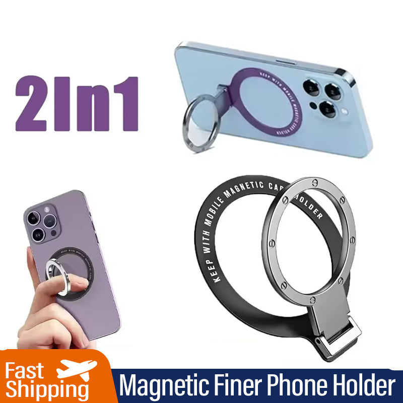 Hochwertiger Magnetischer Handy-Ringhalter für Apple iPhone 15/14/13/12 Pro Max/Plus/Mini: MagSafe-kompatibel, Abnehmbarer