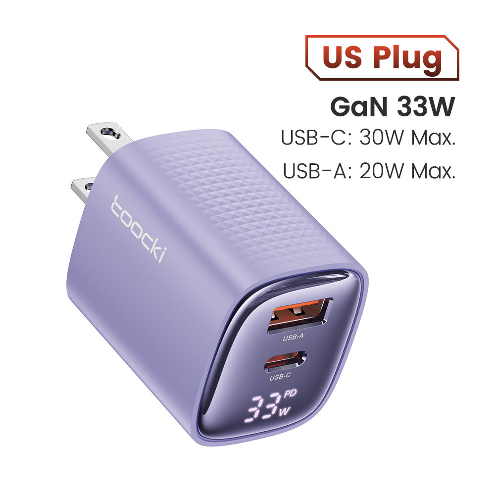 Premium Tech GAN USB Typ C Ladegerät 65W 45W PPS PD QC 4.0 | Schnellladegerät für Smartphones, Apple iPhone, Samsung, iOS & Android, MacBook, Laptop, iPad, AirPods, Tablet