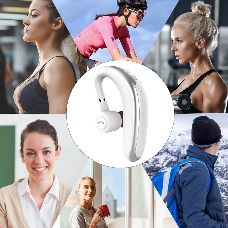 Hochwertige Bluetooth Kopfhörer: Drahtlose Ohrhörer mit Ohrhaken, Bluetooth 5.0, Mikrofon – 40 Std. Laufzeit, ideal für Fitness