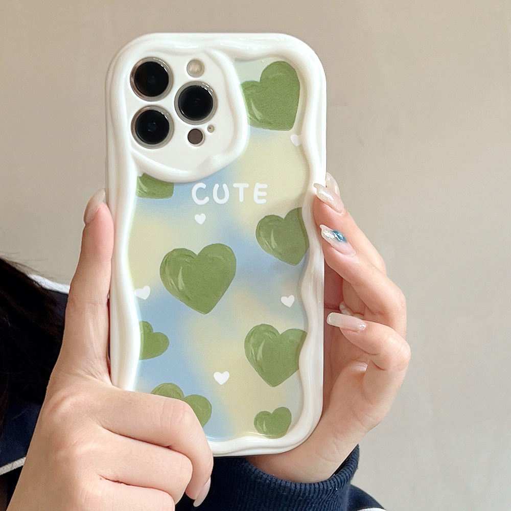 Schöne Weiße Herz-Design Make-up Spiegel iPhone Hülle | MagSafe-kompatible Schutzhülle mit Rundumschutz und Kameralinsenschutz für Apple iPhone 17/17 Air, 16/16e, 15, 14, 13 Pro Max Plus Cover | Panzertasche und Stoßstangenabdeckung