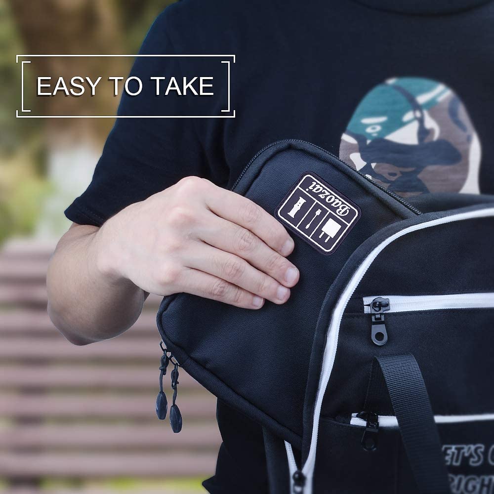 Premium Aufbewahrungstasche für MacBook & Laptop-Zubehör – Passend für 13", 14", 16" Geräte – Reise-Organizer für externe Festplatte, U-Disk, SSD, Ladegerät, Kopfhörer, Kabel & mehr | Kompakt & Wasserabweisend