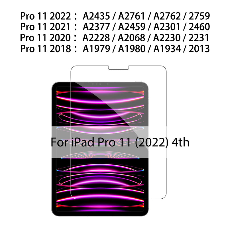 Premium Display Schutz für Apple iPad 10,2 10.9 2022, Pro 12,9 2015–2022, Pro 11 2018–2022, Mini 6 4 5, Air 5 2022 |