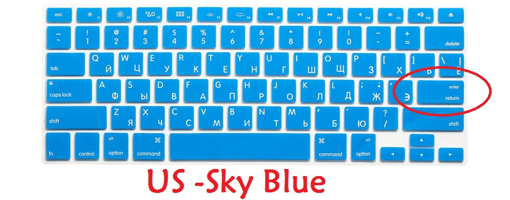 Premium Tastaturschutz-Skin für Macbook Air/Pro/M3/M2/M1: 16,14,13-inch | 2024/2023/2022/2020 Series Hochwertige Tastatur-Abdeckung
