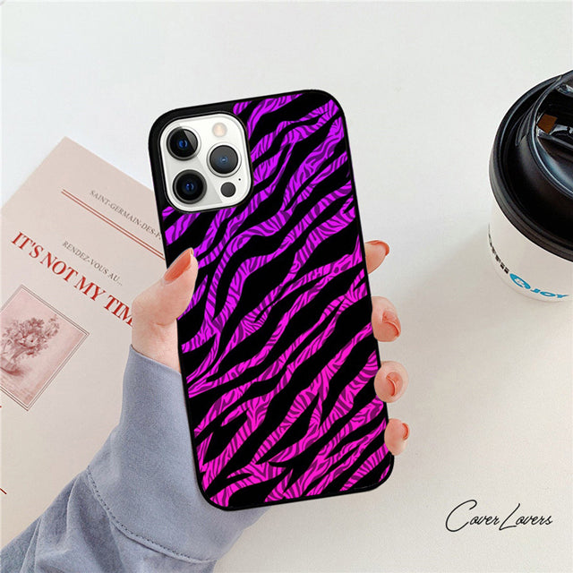 Premium Zebra-Muster Glitzer iPhone-Hülle | MagSafe-Case mit Rundumschutz & Kameralinsenschutz für Apple iPhone 17/17 Air, 16/16e, 15, 14, 13 Pro Max Plus Cover | Panzertasche & Stoßstangenabdeckung Handyhülle | Hochwertige Schutzhülle