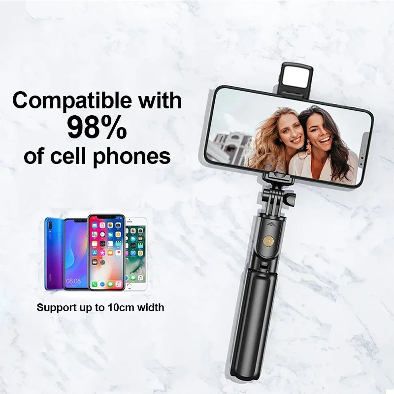 Premium kabelloser Selfie-Stick Stativ-Stand für GoPro Action Kameras und Smartphones, stabiles Gleichgewicht für Live