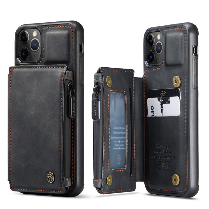 Hochwertiges Kartenfach Handy Hülle | MagSafe, Abdeckung, iPhone 15/14/13/12/11 Pro Max | 360 Grad Schutz, Wallet Design