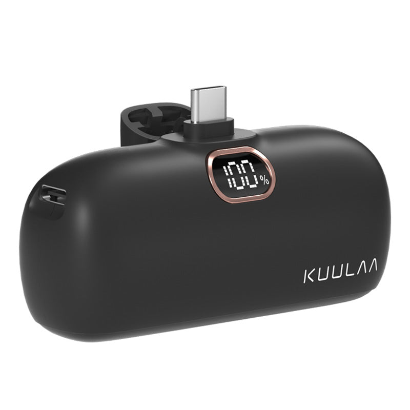 Kuulaa Mini Prämie Power Bank 5000mAh – Power Bank QC PD Schnellaufladen für iPhone 15, 14, 13. Externe Batterie,