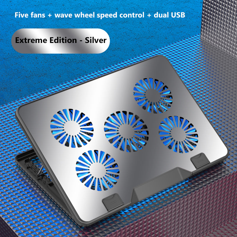 Premium Qualität Jomaa RGB Gaming Laptop Stand | Luftkühler Notebook-Halter mit 6 Lüftern | Basis geeignet für 12-17 Laptops