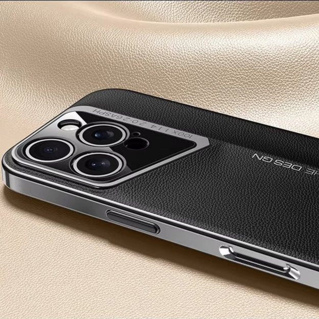 Premium Luxury iPhone Case – Electroplated Leather, Ultra-Thin, Shockproof Hard Protection Durable Cover | Case for iPhone