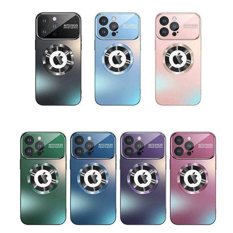 Luxus Matte Magnetische iPhone-Hülle mit Glaslinsen-Kameraschutz | Stoßfeste Tasche & MagSafe Case | Panzer-Schutzhülle für Apple iPhone 17/17 Air, 16/16e, 15, 14, 13 Pro Max Plus | Handyhülle in limitierter Auflage