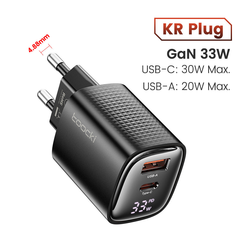 Premium Tech GAN USB Typ C Ladegerät 65W 45W PPS PD QC 4.0 | Schnellladegerät für Smartphones, Apple iPhone, Samsung, iOS & Android, MacBook, Laptop, iPad, AirPods, Tablet