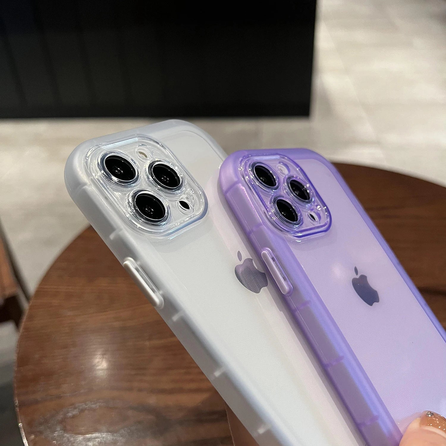 Hochwertige stoßfeste Silikon-Stoßstangen, klare iPhone-Hülle | MagSafe Case mit Kameraschutzabdeckung für Apple iPhone 17/17 Air, 16/16e, 15, 14, 13 Pro Max Plus Cover | Panzertasche, transparente Handyhülle | Silikon-Softcover-Schutzhülle