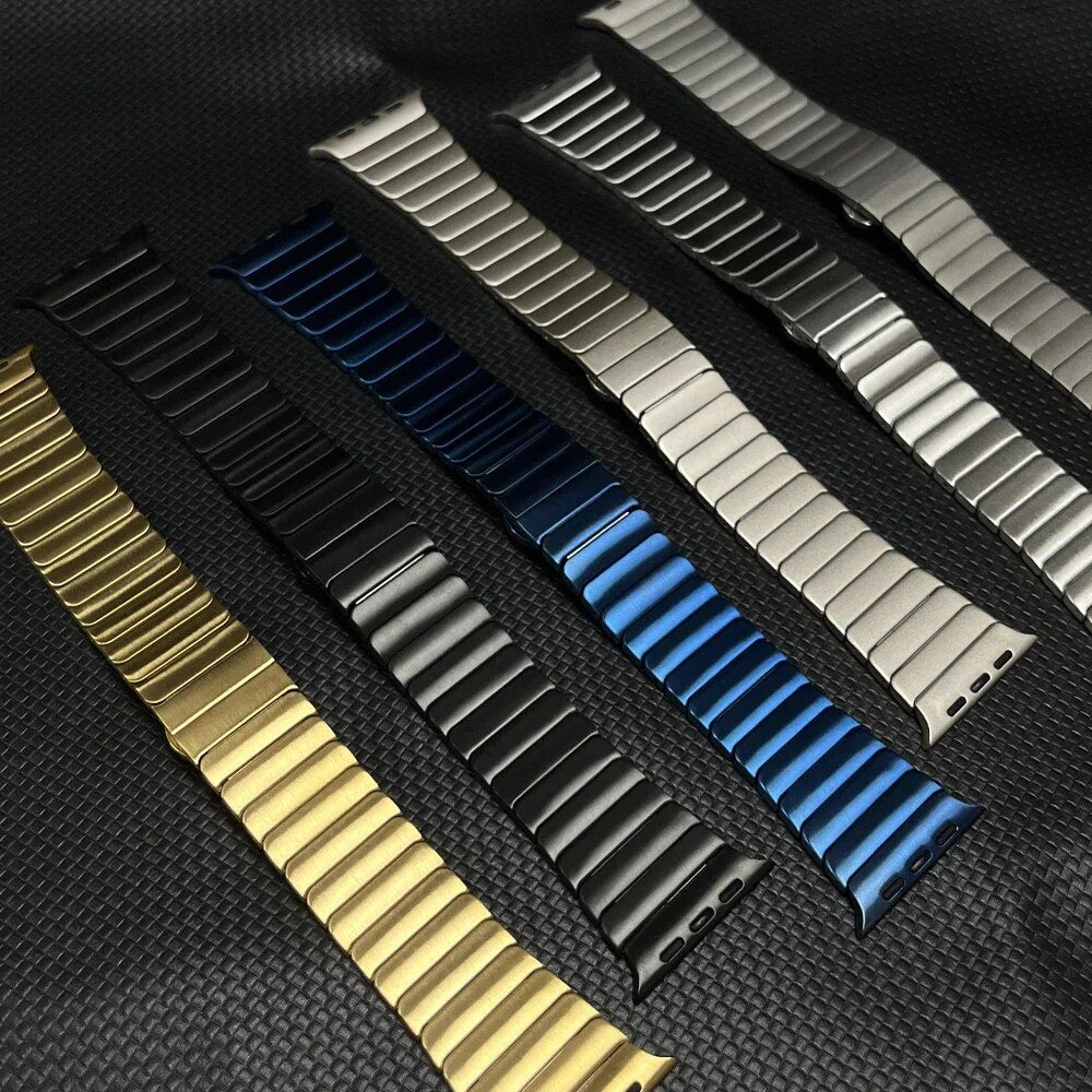 Titan Farbband für Luxury Apple Watch Serie 10/9/8/7/6/5/4/3/2/1 & Ultra 2/1, SE: 2024, 2023, 2022, 2021, 2020, 2019, 2018,