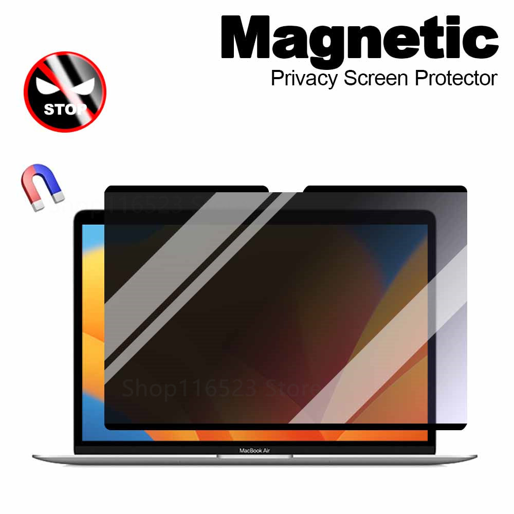 Premium Magnetischer Sichtschutzfilter für Macbook MacBook Air/Pro/M3/M2/M1: 16,14,13-inch | 2024/2023/2022/2020 Series | Anti-Spy & Anti-Glare Displayschutzfolie | Privacy Screen Protector - Schützt Privatsphäre
