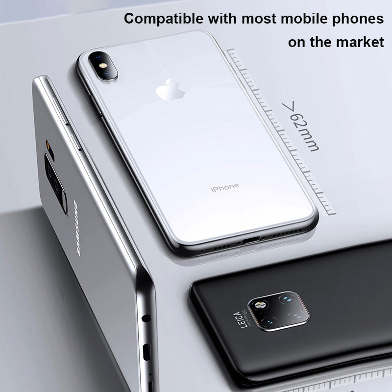 Premium MagSafe Silikon-Telefonkartenhalter: Schlankes Etui mit NetUI für Apple iPhone 15/14/13/12/11 Pro Max/Plus/Mini