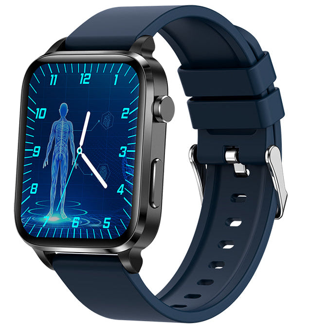 Premium Blutzucker-Smartwatch für Männer und Frauen: KI-Sprachassistent, Bluetooth-Anruf, Infrarot-SpO2-Sensor, Gesundheitsüberwachung, EKG, PPG, Schlaf-& Herzfrequenzmesser, Wasserdichter Fitness-Tracker, Full-Touch, Lange Akkulaufzeit: iOS & Android