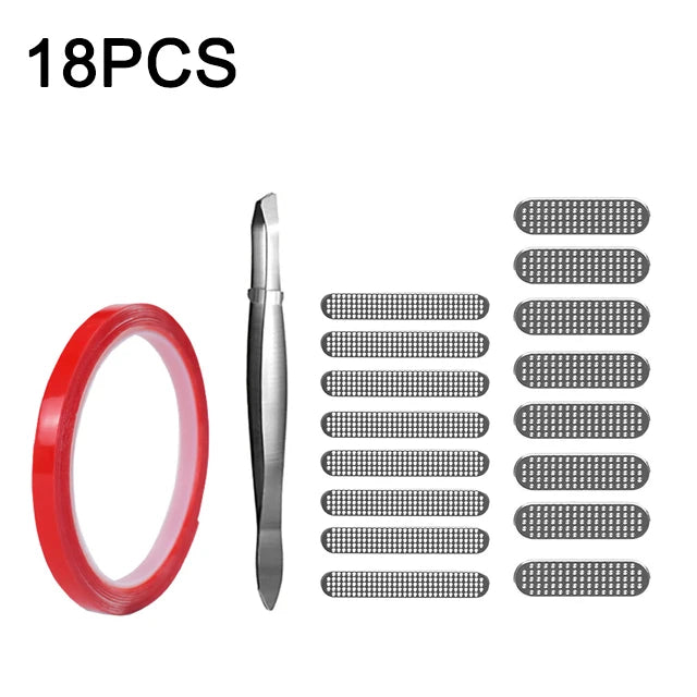 Premium Universal Telefonlautsprecher Staubentfernungskleber für iPhone 15 14 Xiaomi | Reinigungsset für Staubnetzaufkleber