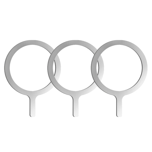 Premium MagSafe-kompatibles Metallplatten-Kabelloses Ladegerät | Smartphones, Apple iPhone, Samsung, iOS & Android Magnetisches Schnellladegerät Zubehör-4er-Set