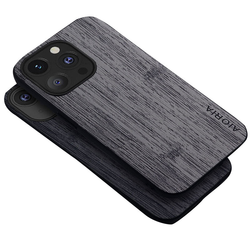 Premium Handyhülle, MagSafe, Abdeckung | Apple iPhone 15/14/13/12/11 Pro Max/Mini/XR/X/XS Max/7/8 Plus - Bambus Holzmuster