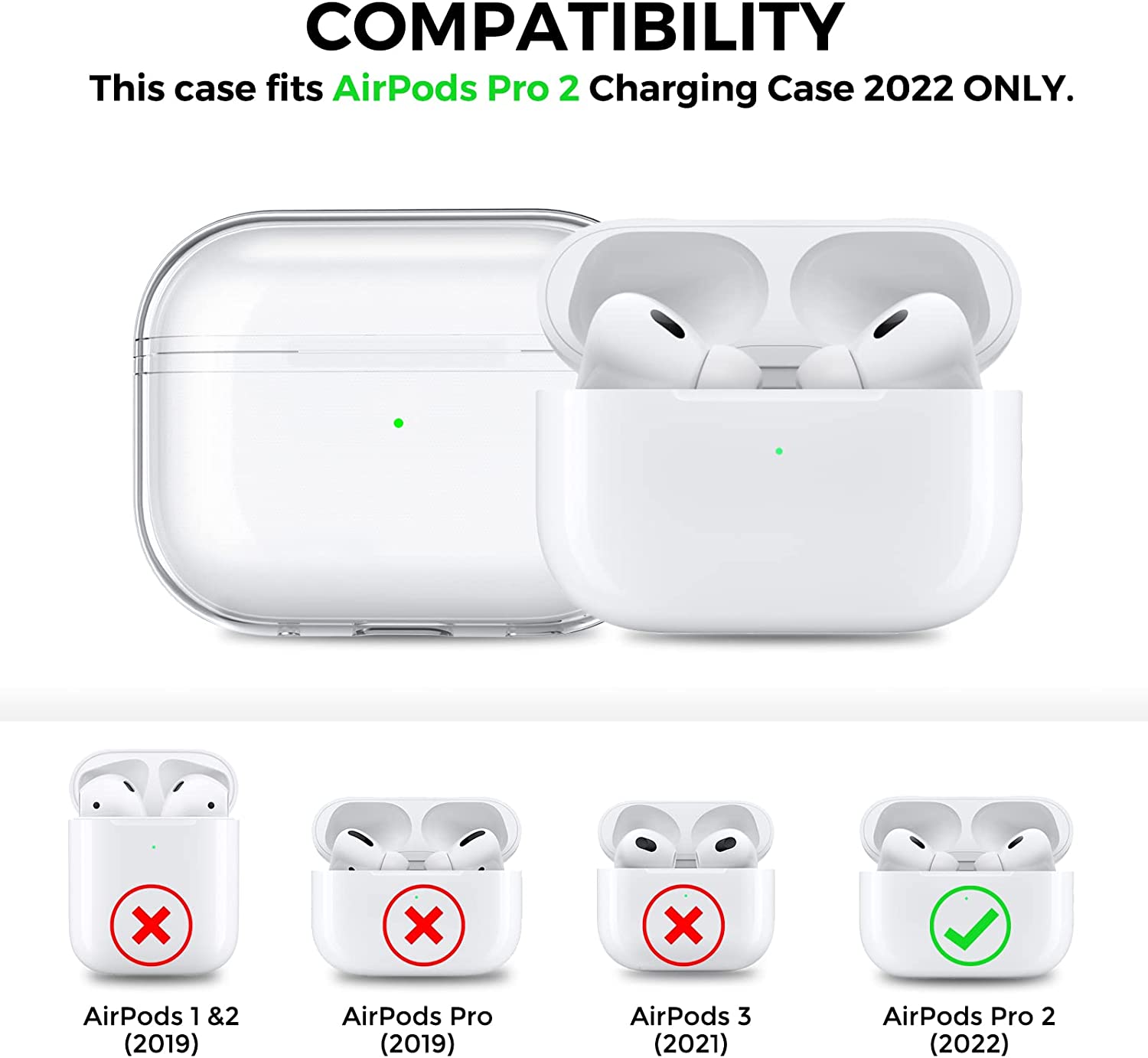 Klare Silikon iPhone Hülle für AirPods | Transparente Weiche TPU-handyhüllen mit Seil Kopfhörer zubehör für Apple Airpod
