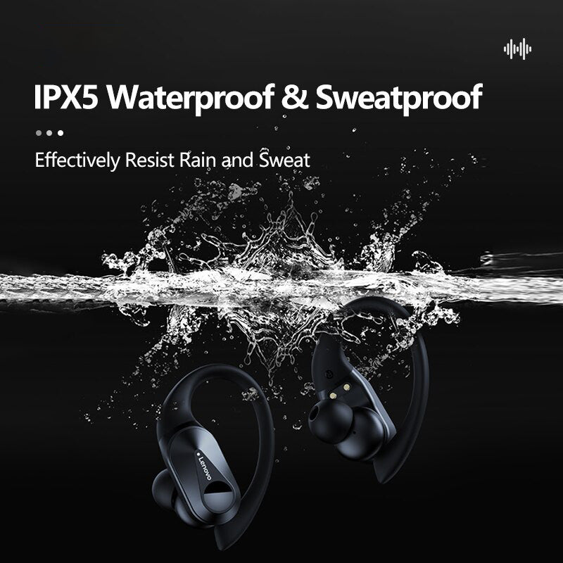 Lenovo LP75 Hochwertiges Bluetooth 5.3 Kopfhörer TWS Wireless Sport LED Digital Anzeige HiFi Stereo Rauschunterdrückung