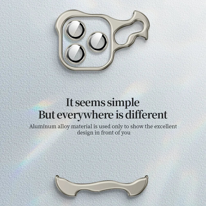 Premium Ultradünne Magnetische Randlose Matte Metall-Aluminiumlegierung Stoßstange, Stoßfeste Metallabdeckung iPhone-Hülle | MagSafe-Case Rundumschutz & Kameralinsenschutz für Apple iPhone 17/17 Air/16/16e/15/14/13 Pro Max, Pro, Plus Cover Handyhülle