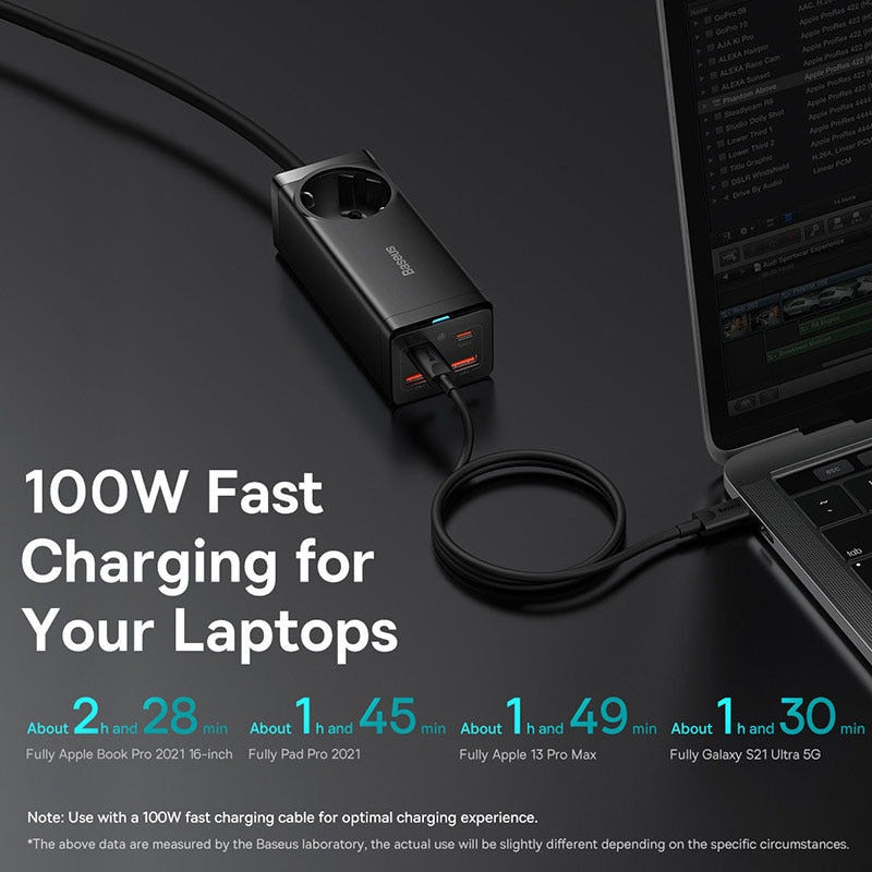 Premium 100W GaN3 Pro USB Ladegerät Desktop Ladestation - Typ C PD QC Quick Charge 4.0 3.0 Schnellladung make some google keywords
