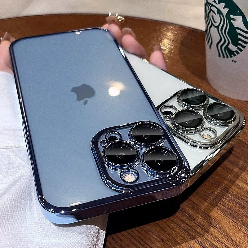 Luxus Stoßfeste Transparente Silikonhülle für Apple iPhone 17/17 Air, 16/16e, 15, 14, 13 Pro Max Plus | Premium Beschichtung, Wasserabweisend & Kratzfestes Transparentes Glitter Design