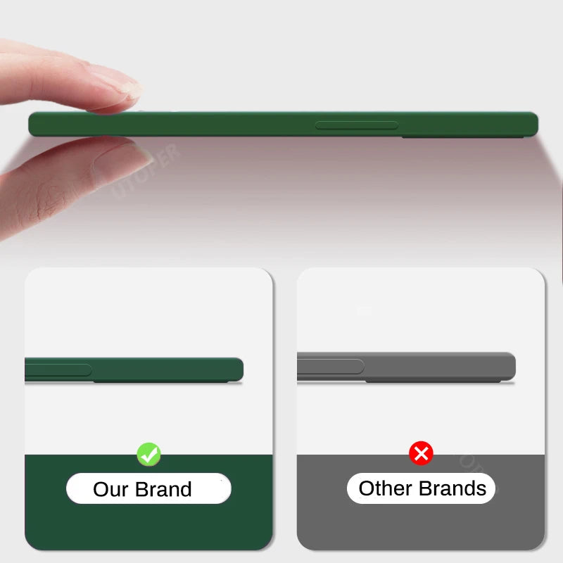 Quadratische Flüssigsilikonhülle für Apple iPhone 17/17 Air, 16/16e, 15, 14, 13 Pro Max Plus | Premium Stoßfest, Magnetisch, Magsafe & Kameraschutz