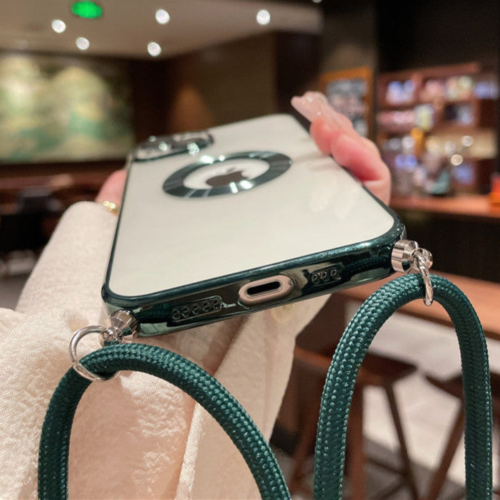 Luxus Apple iPhone Hülle | MagSafe kompatibel, Kameraobjektiv-Schutz, Displayschutz | Ultra Dünn, Stoßfest, Magnetisch, Rundum-Schutz Cover – Kristallklares Glas, Veredelte Kanten, Silikon-Design, Langlebig & Elegant