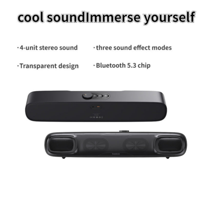 Hochwertiges DS10 Schreibtisch Mini Soundbar Lautsprecher Bluetooth 4.1 Triple-Mode | Audio 3D Sound Scape Surround Subwoofe