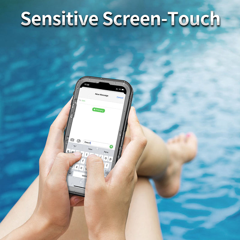 Premium Wasserdichte iPhone Hülle mit 360 Grad Komplettschutz: Bildschirmschutz, Stoßfest, Wasserfest, Kratzfest | MagSafe Case, Rundumschutz, Kameralinsenschutz für Apple iPhone 17/17 Air, 16/16e, 15, 14, 13 Pro Max Plus Cover | Panzertasche Handyhülle