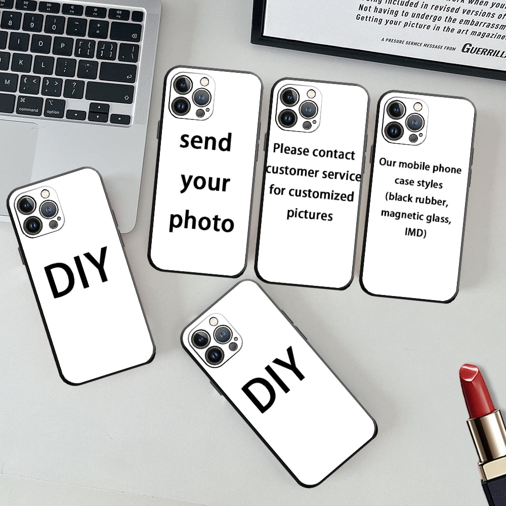 Personalisierte Luxus iPhone Hülle für Apple iPhone 17/17 Air, 16/16e, 15, 14, 13 Pro Max Plus Cover | Individueller Name, Initialen, Symbole & Zahlen | MagSafe Kompatibel | Kameraschutz | Gehärtetes Glas | Premium Schutzhülle