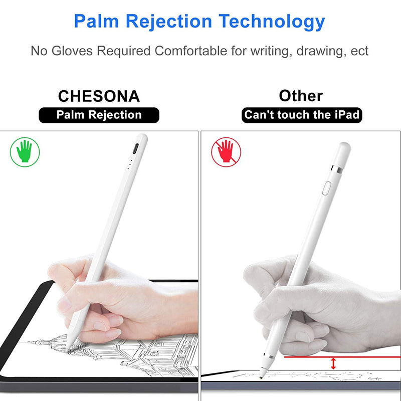 Premium AIeach A33 Stylus Touchscreens, Apple iPad Stift, Apfelstift, Android & iOS Tablet-Stift Power-Display\