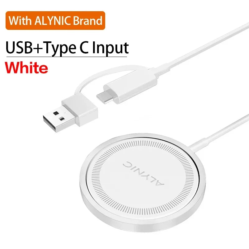 Premium 30W magnetisches kabelloses Ladegerät für Magsafe, Apple iPhone USB-A, PD – schnelles kabelloses Ladegerät, Ständer