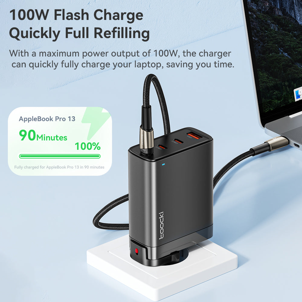 Hochwertiges 67W GAN USB C Ladegerät Schnellladegerät 65W QC 4.0 PD 3.0 45W USB C Typ C Schnellladegerät für Smartphones, Apple iPhone, Samsung, iOS & Android MacBook