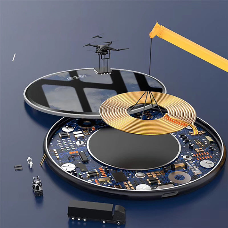 Kabelloses Ladegerät Pad 30 W Schnellladung für Smartphones, Apple iPhone, Samsung, iOS & Android AirPods Pro | Premium-Ladegerät für Smartphone