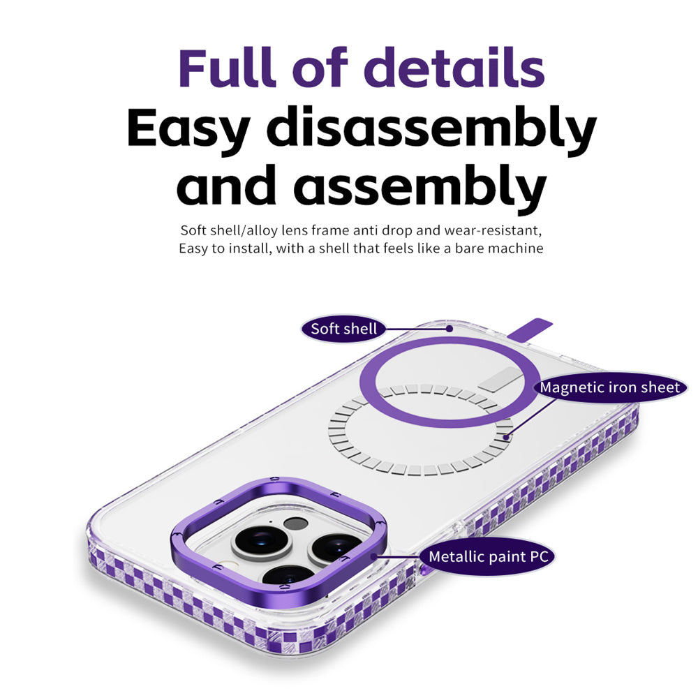 Premium MagSafe-kompatibles Metallplatten-Kabelloses Ladegerät | Smartphones, Apple iPhone, Samsung, iOS & Android Magnetisches Schnellladegerät Zubehör-4er-Set