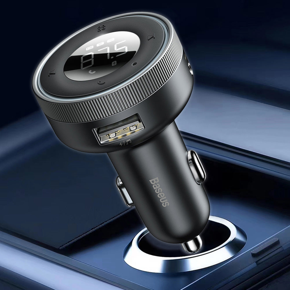 Hochwertiger FM-Transmitter, kabelloses Auto, Bluetooth 5.0, USB-Ladegerät, Auto-Aux-Radio, MP 3-Player, Musik, Freisprecheinrichtung Smartphones, Apple iPhone, Samsung, iOS & Android