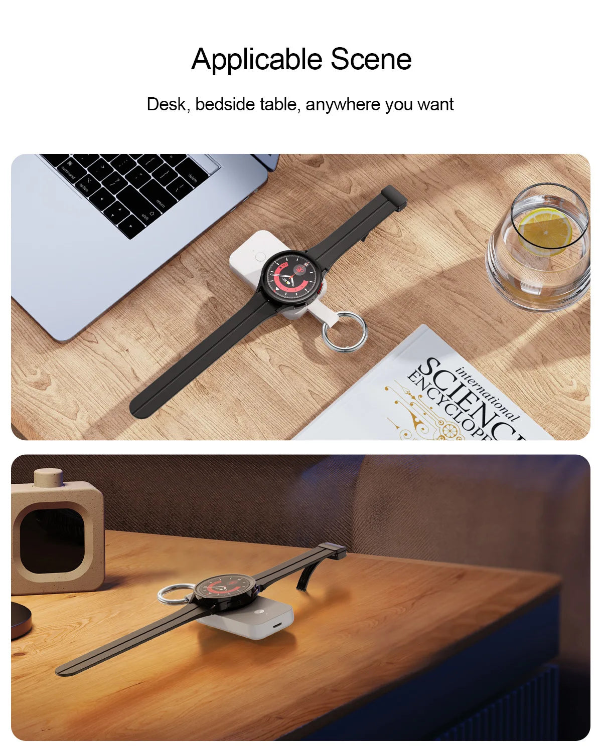 Premium Ladegerät für Apple Watch: Ultra - Tragbares Magnetisches | iWatch Ladestation für Apple Watch 10/9/8/7/6/5/4/3/2/1 & Ultra 2/1, SE: 2024, 2023, 2022, 2021, 2020, 2019, 2018, 2017, 2016 Serie mit USB-C Anschluss