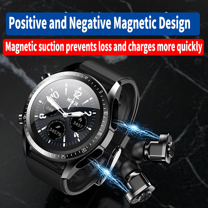 Premium Neue Smartwatch 400mAh Outdoor mit Kompass, Positionsbestimmung | NFC-Zugangskontrolle, IP68 Wasserdicht, Fitness