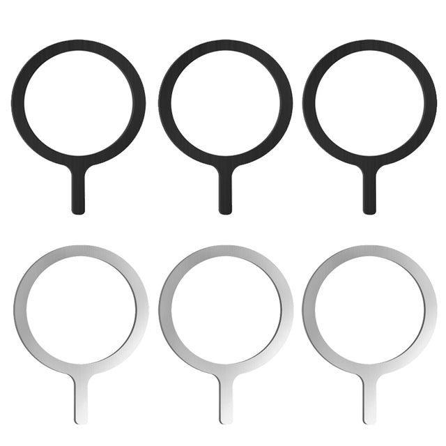 Premium MagSafe-kompatibles Metallplatten-Kabelloses Ladegerät | Smartphones, Apple iPhone, Samsung, iOS & Android Magnetisches Schnellladegerät Zubehör-4er-Set