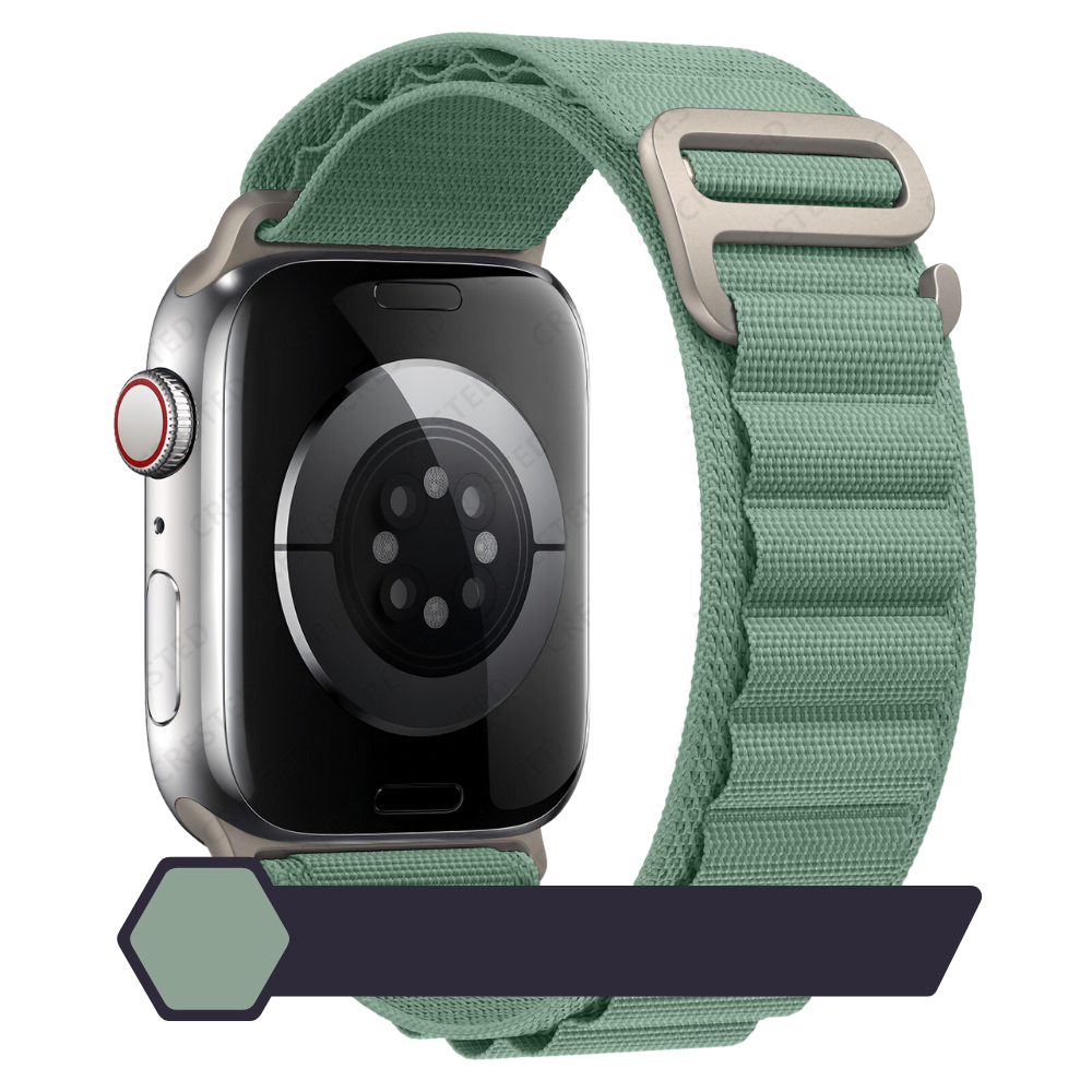 Armband für Apple Watch Serie 10/9/8/7/6/5/4/3/2/1 & Ultra 2/1, SE: 2024, 2023, 2022, 2021, 2020, 2019, | Alpin Loop Premium