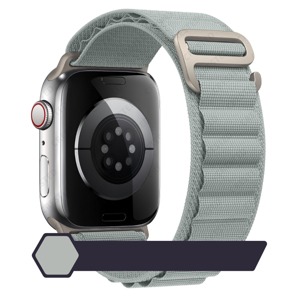 Armband für Apple Watch Serie 10/9/8/7/6/5/4/3/2/1 & Ultra 2/1, SE: 2024, 2023, 2022, 2021, 2020, 2019, | Alpin Loop Premium