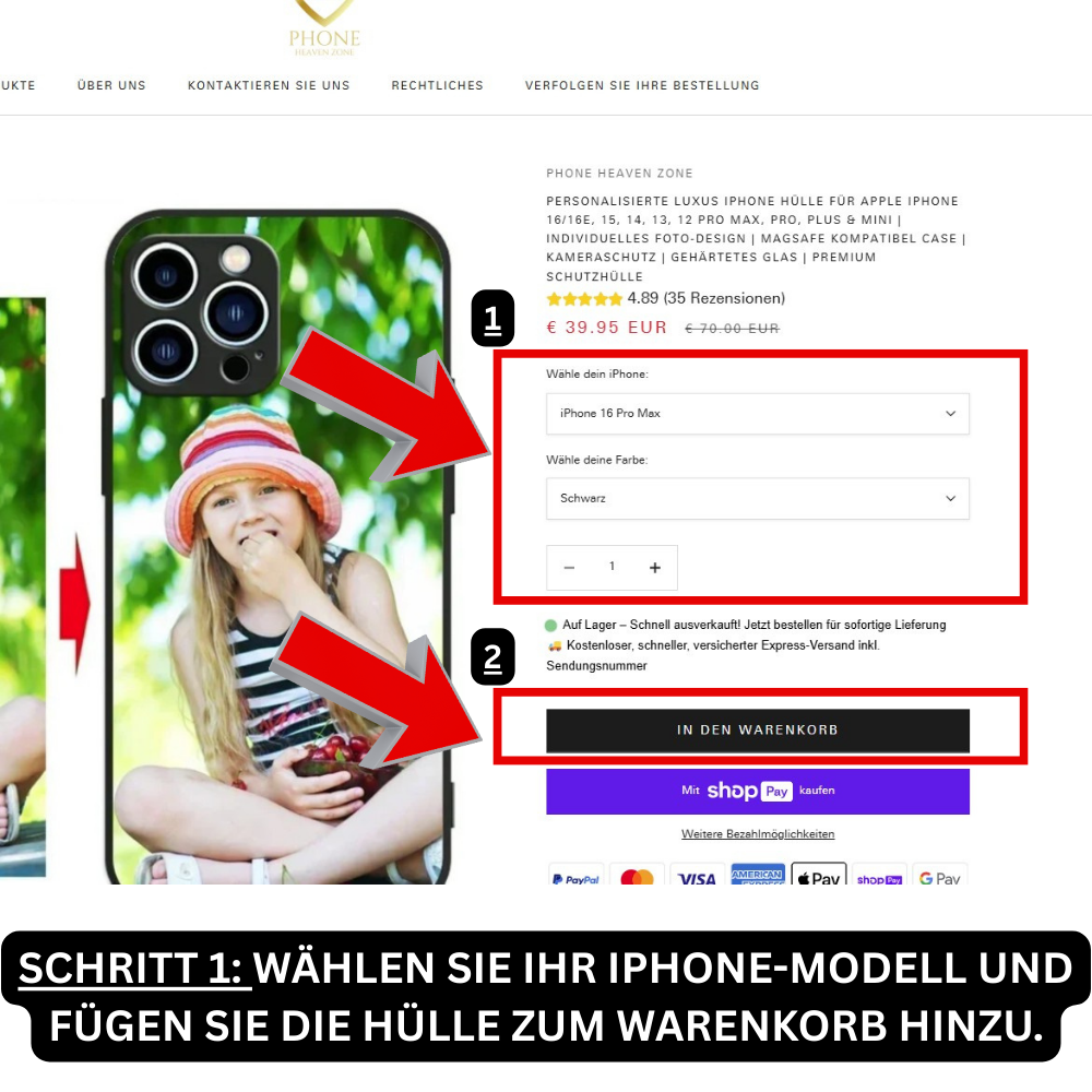Personalisierte Luxus iPhone Hülle für Apple iPhone 16/16e, 15, 14, 13, 12 Pro Max, Pro, Plus & Mini | Individuelles Foto-Design | MagSafe kompatibel Case | Kameraschutz | Gehärtetes Glas | Premium Schutzhülle
