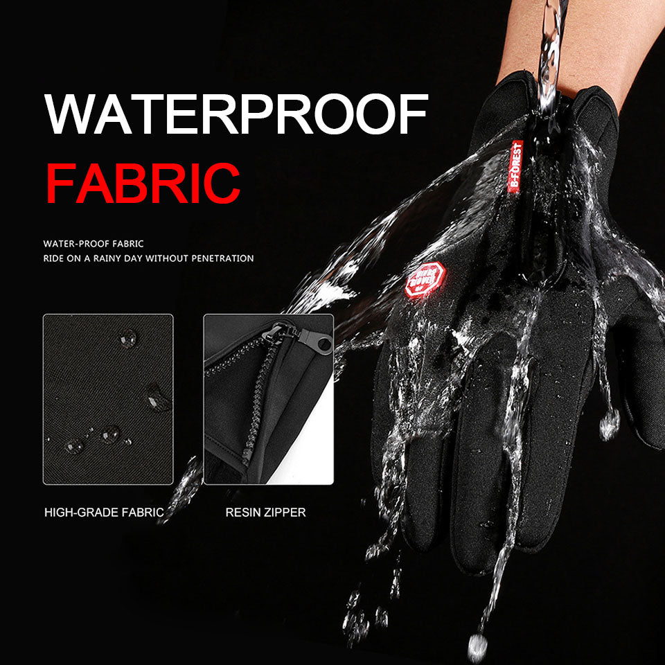 Premium Neue Winterhandschuhe : Touchscreen, wasserdicht, Motorrad, Fahrrad, Outdoor-Sport, Ski, Warm mit Samt