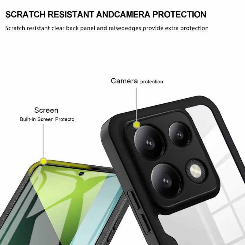 Hochwertige Transparente 360 Grad Silikon-Schutz iPhone Hülle mit MagSafe | Rundumschutz und Kameralinsenschutz für Apple iPhone 16/16e, 15, 14, 13, 12 Pro Max, Pro, Plus & Mini Cover | Panzertasche und Stoßstangenabdeckung | Hochwertige Handyhülle